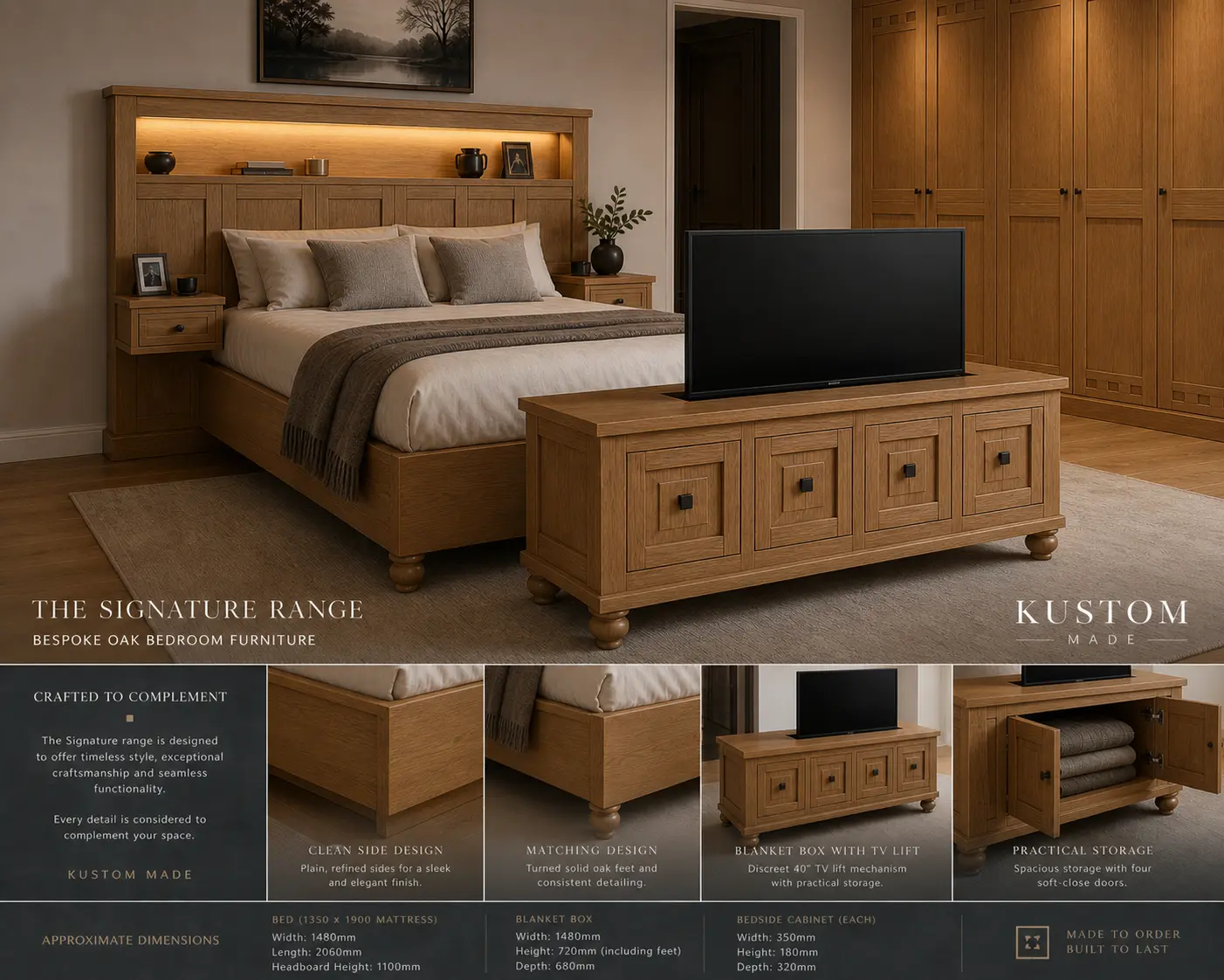 Kustom Made concept presentation for the Signature bedroom collection