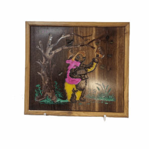 winnie the pooh inspired wall art – handcrafted bear & bees decor