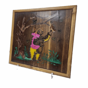 winnie the pooh inspired wall art – handcrafted bear & bees decor